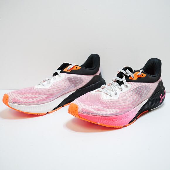 NEW UNDER ARMOUR HOVR MACHINA 3 BREEZE BLACK PINK 3026236-001 MENS SIZE - 10 - Picture 4 of 8